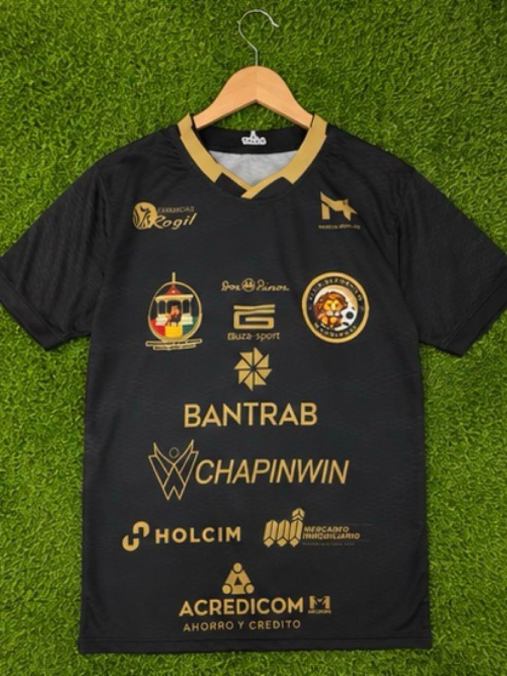 Talula Black Jersey with Gold Logos and Trim